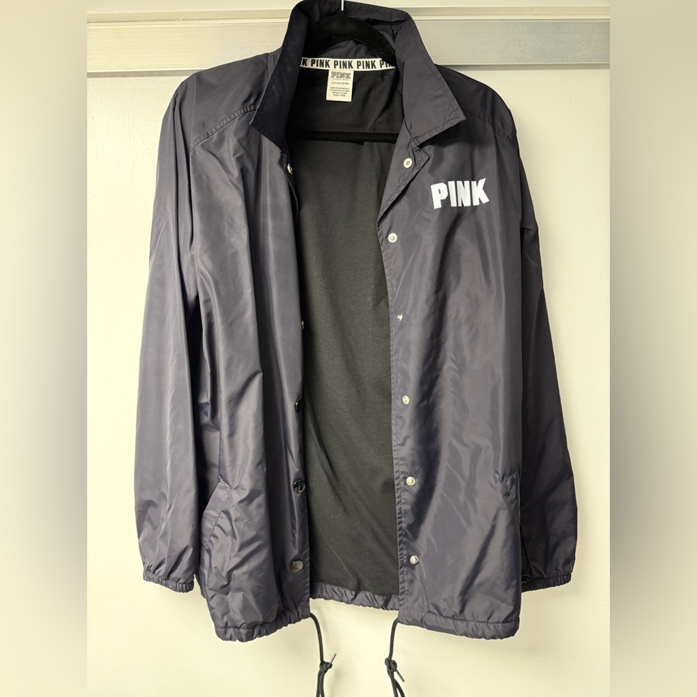 Victoria's Secret PINK Navy Windbreaker Jacket